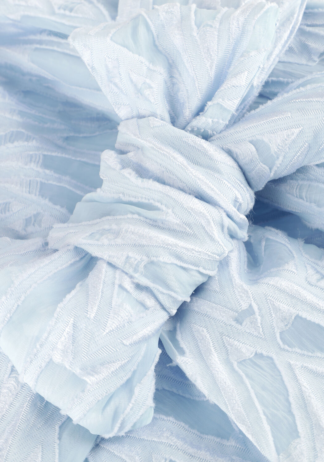 Lichtblauwe FREEBIRD Midi jurk BLOSSOM LAYER - large