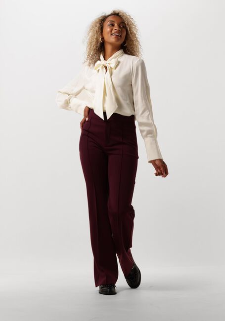 Rode VANILIA Flared broek FLARED PUNTO PANTS - large