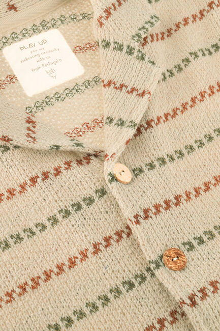 Multi PLAY UP Polo STRIPED JERSEY SHIRT - large