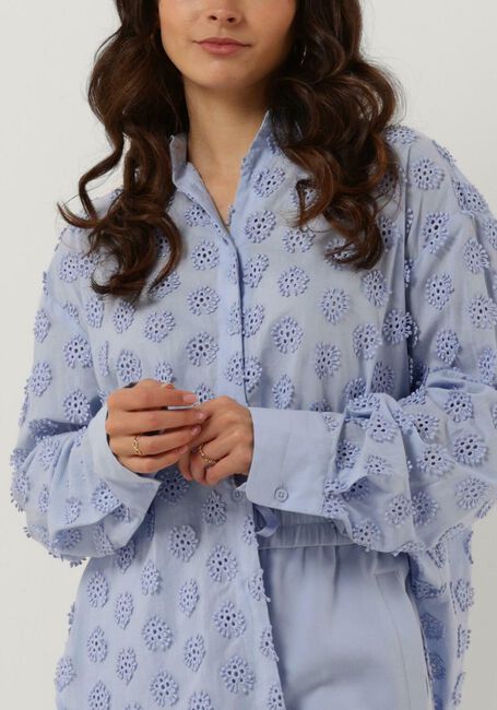 Lichtblauwe SECOND FEMALE Blouses TAORMINA NEW SHIRT - large