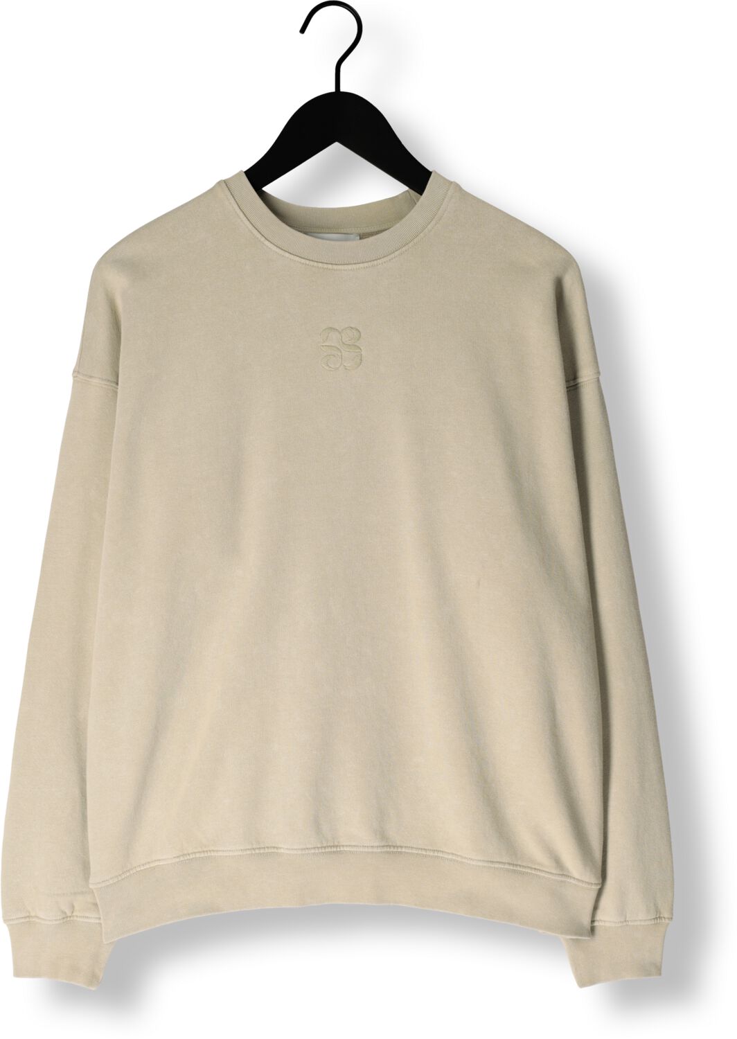 MY ESSENTIAL WARDROBE Dames Truien & Vesten Diegomw Logo Emb. Sweat Beige