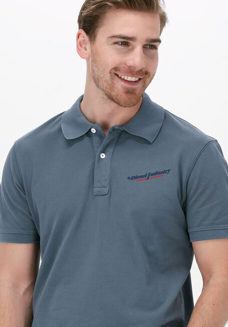 Blauwe DIESEL Polo T-SMITH-IND - large