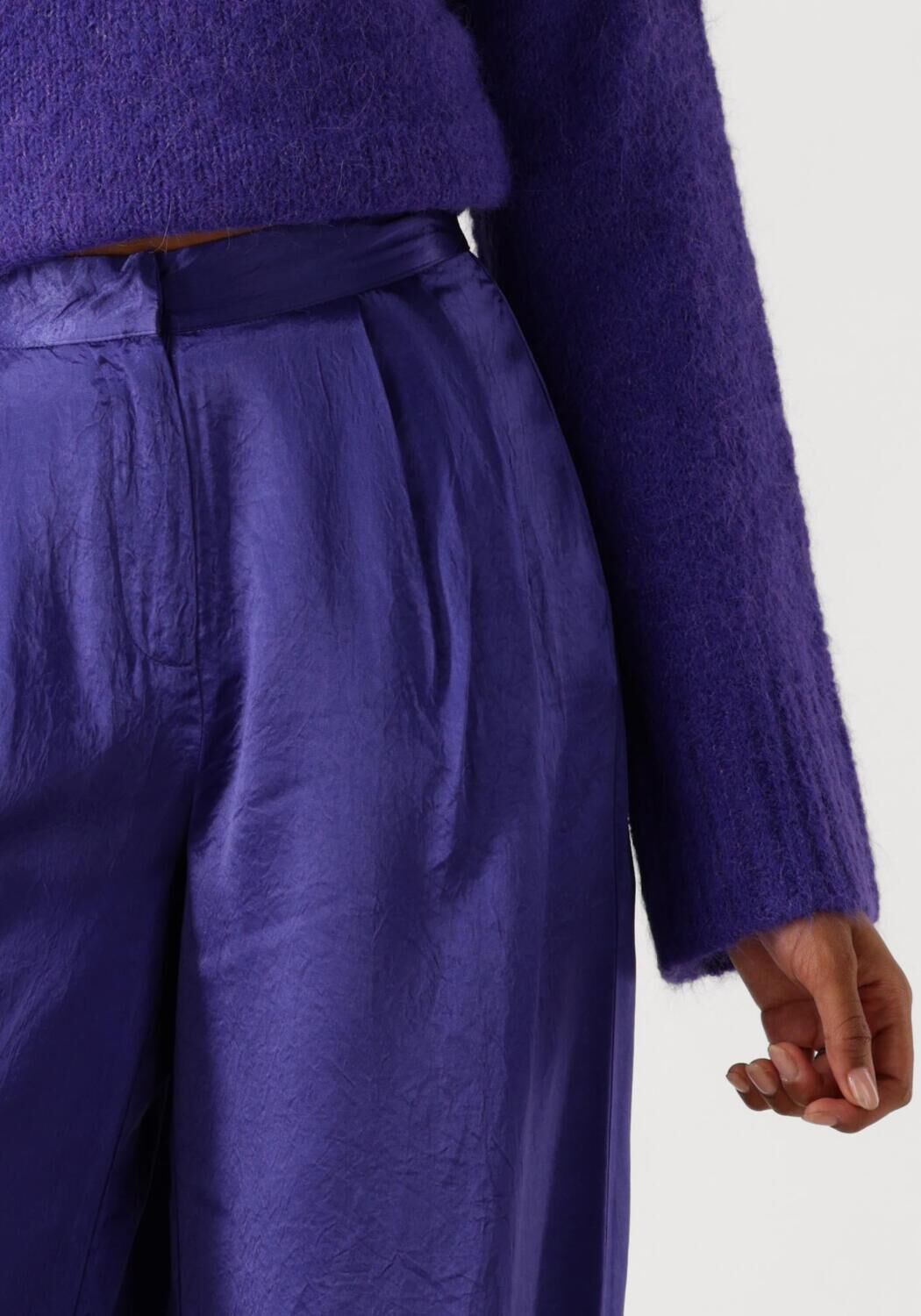 SELECTED FEMME Dames Broeken Slfselene Hw Wide Pant Paars