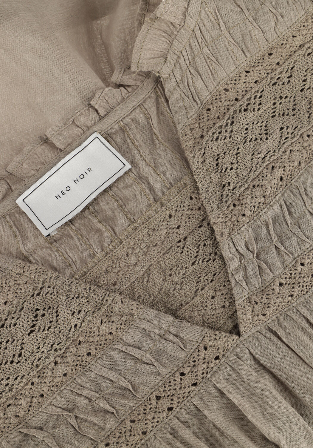 Groene NEO NOIR Blouses SIAMA S VOILE BLOUSE - large