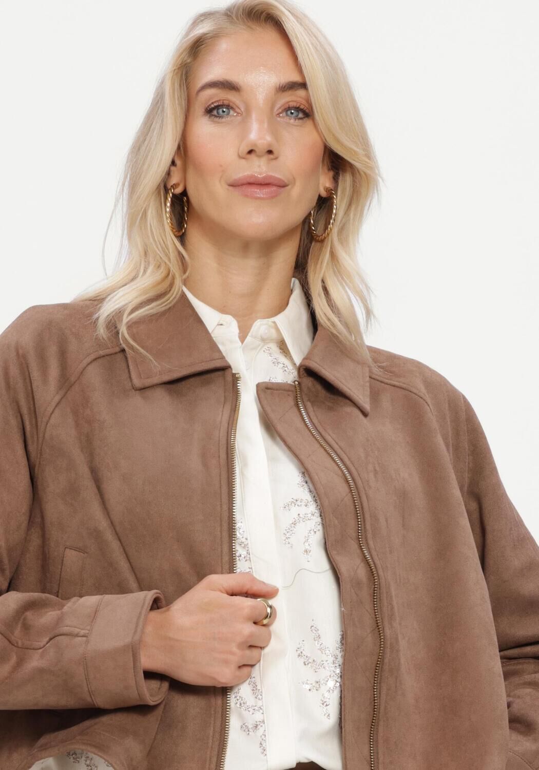 NUKUS Dames Jassen Daisey Jacket Bruin