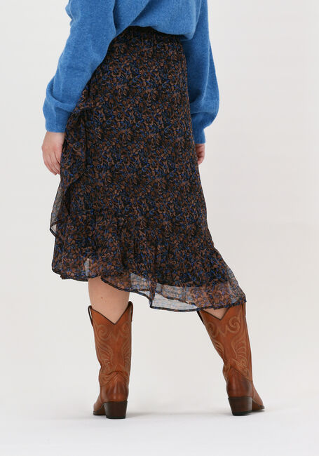 Bruine NEO NOIR Midirok TARA DARK BLOSSOM SKIRT - large