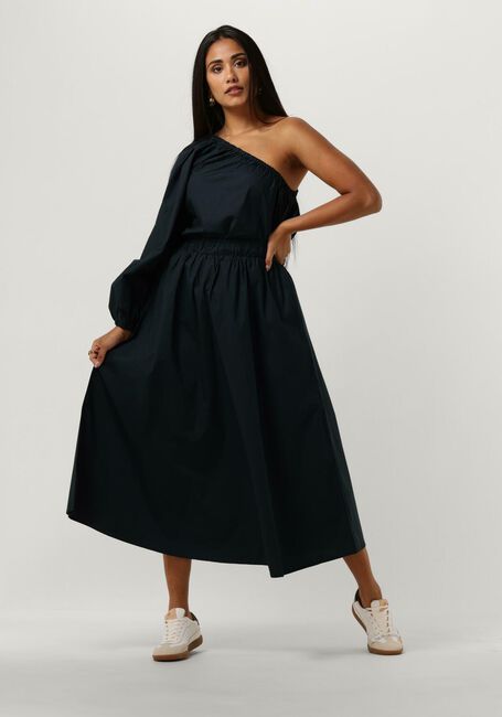 Donkerblauwe BY-BAR Maxirok JUTA POPLIN SKIRT - large