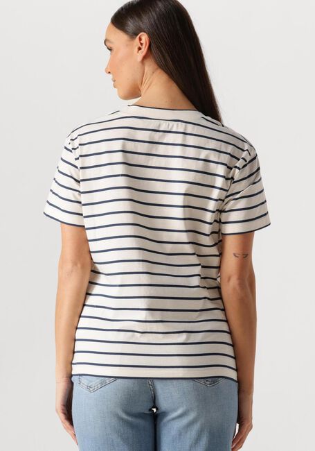 Gebroken wit MOS MOSH T-shirt MMNANI V-SS STRIPE TEE - large