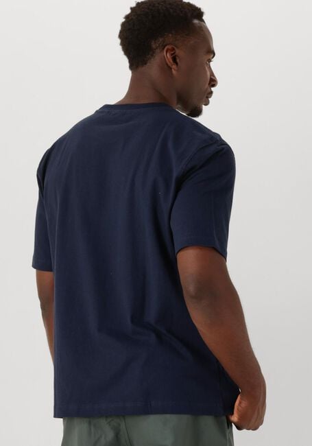 Donkerblauwe SHIWI T-shirt MEN FINN RELAXED T-SHIRT CORAL LOGO - large