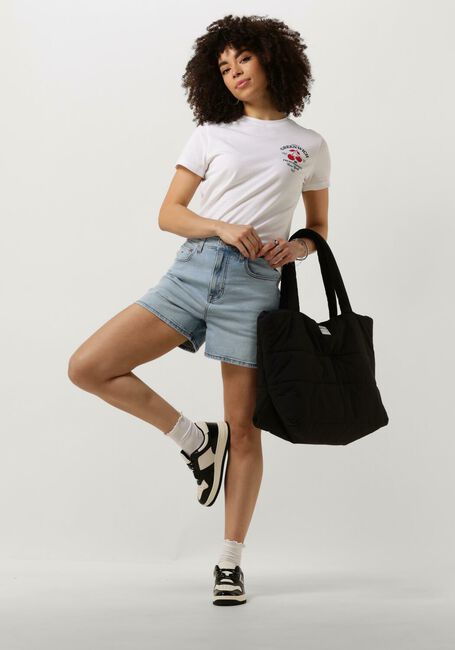 Witte TOMMY JEANS T-shirt TJW REG NOVELTY 2 TEE - large