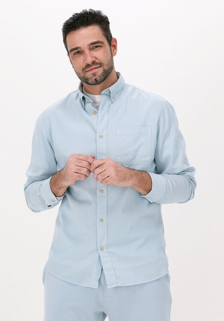 Lichtblauwe SELECTED HOMME Casual overhemd SLHREGRICK-SOFT SHIRT LS W NOO - large