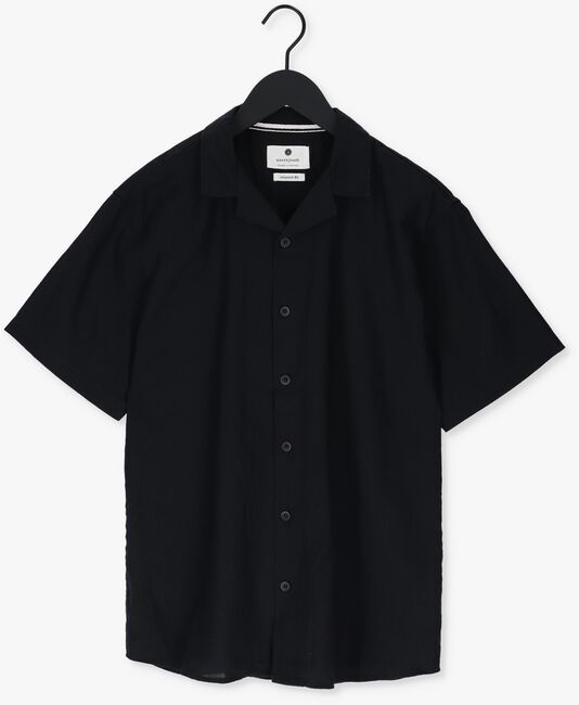 Donkerblauwe ANERKJENDT Casual overhemd AKLEO LINEN SHIRT - large