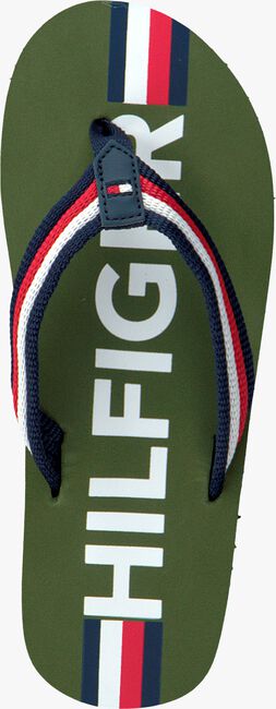 Groene TOMMY HILFIGER Teenslippers MAXI LETTERING PRINT - large