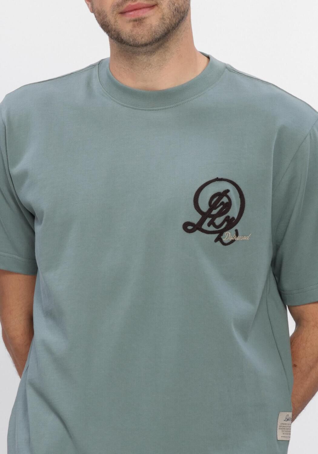 Groene DSTREZZED Polo COLLIN ARTWORK TEE - large