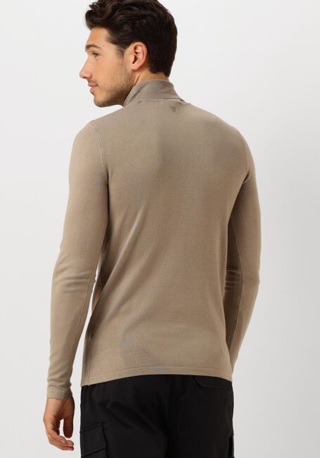 Taupe PURE PATH Coltrui ESSENTIAL KNIT TURTLENECK SWEATER - large