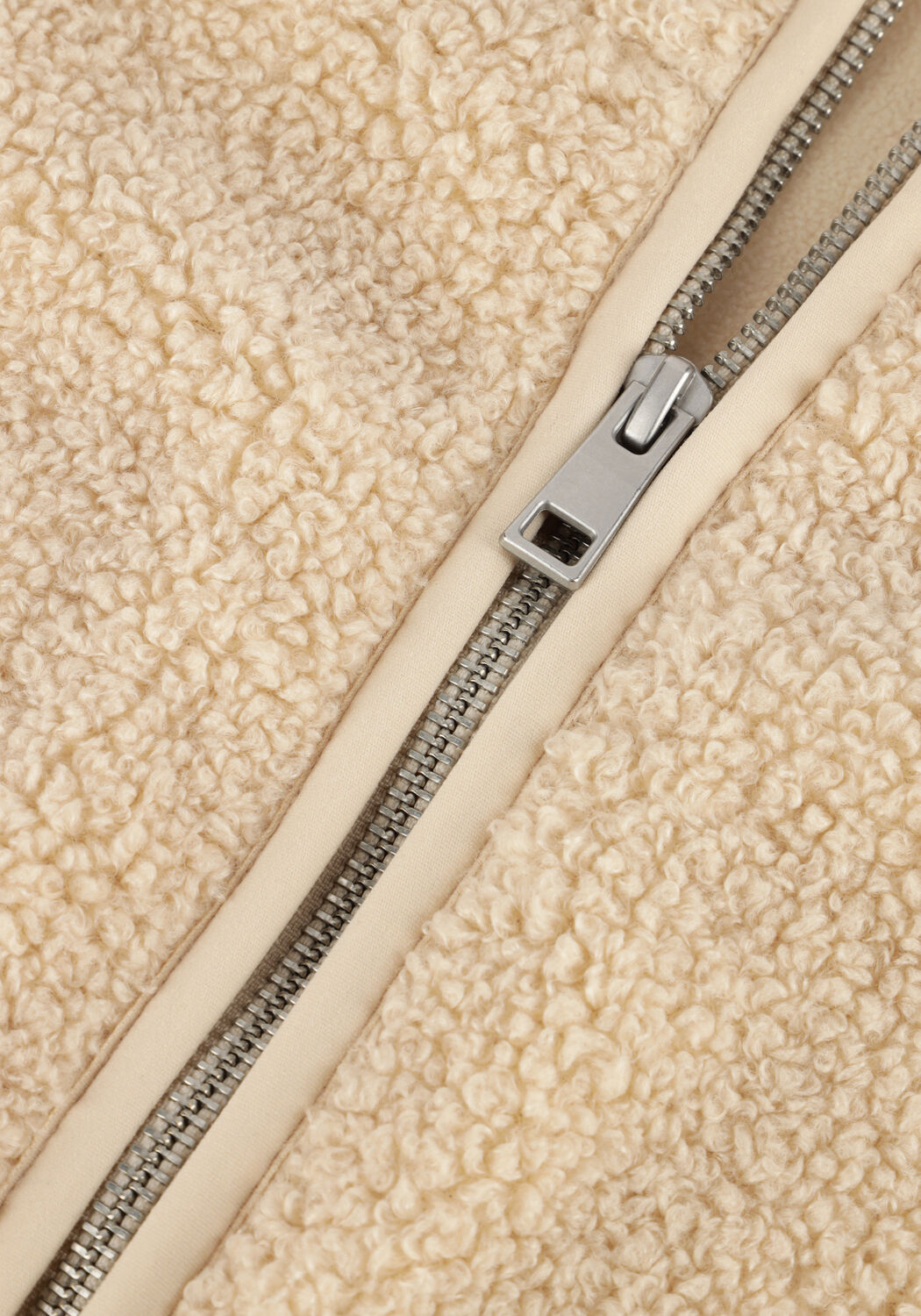 Beige MSCH COPENHAGEN Teddy jas MSCHLETHA JACKET - large