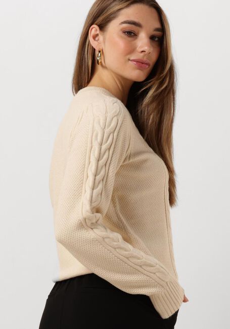 Witte OBJECT Trui OBJDORIS RE LS KNIT PULLOVER - large