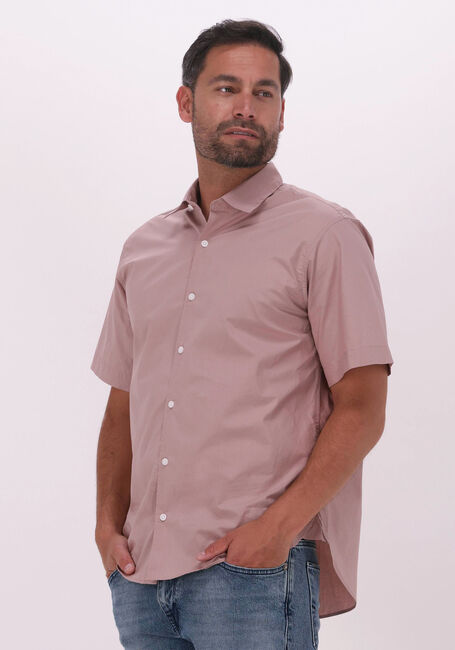 Roze SELECTED HOMME Casual overhemd SLHRELAXBARON SHIRT SS MIX W FAAWN - large