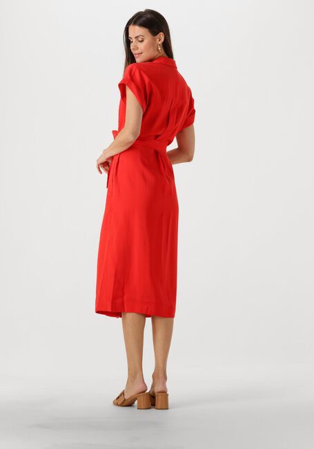 Rode MSCH COPENHAGEN Midi jurk MSCHIMILA SELIA SS DRESS - large