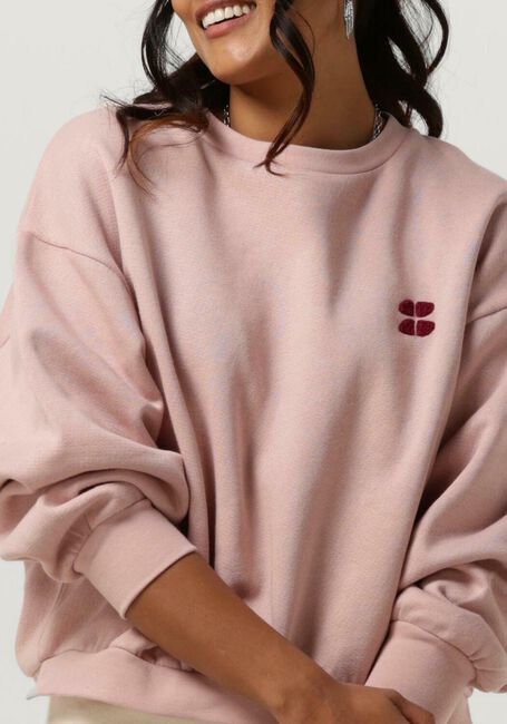 Roze BY-BAR Trui BIBI SHORT LOGO SWEATER - large