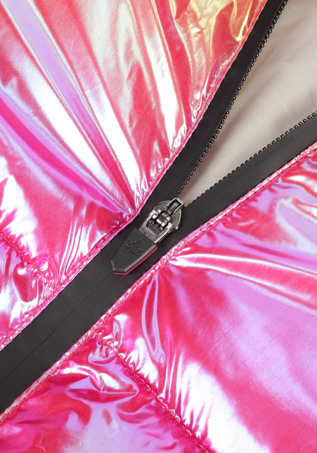 Roze CANADIAN Gewatteerde jas RECLYLED SHINY GLOW - large