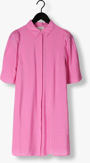 Roze CATWALK JUNKIE Midi jurk FLARE SLEEVE BUTTON UP BLOUSE DRESS - large