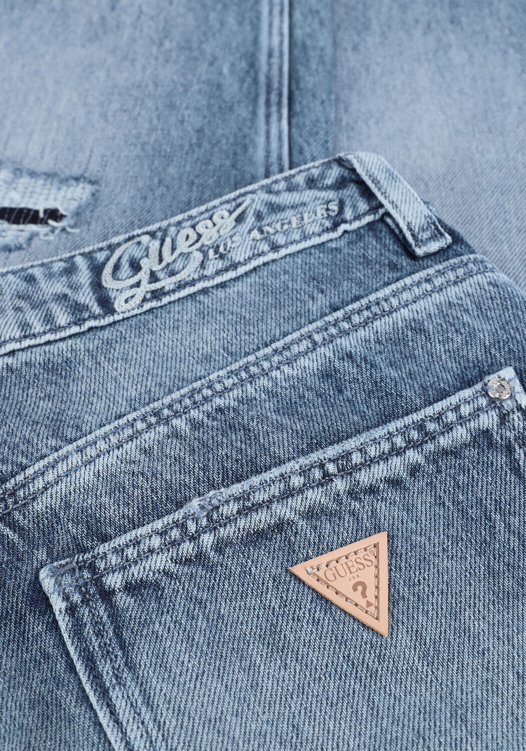 Blauwe GUESS Mom jeans MOM JEAN - large