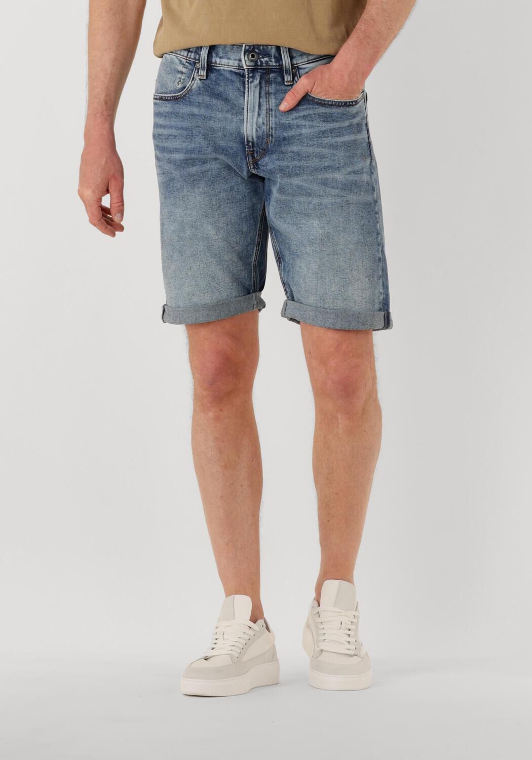 G-Star Raw Korte slim fit jeans met labelpatch model 'Mosa'