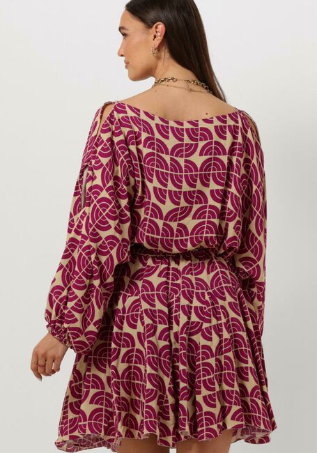 Paarse AMAYA AMSTERDAM Mini jurk CATE DRESS - large