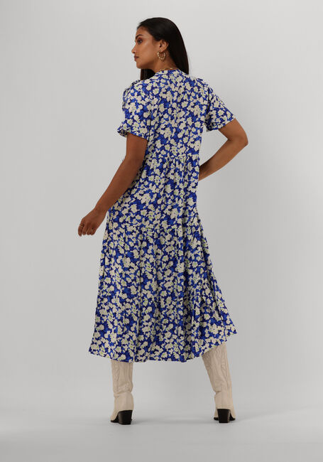 Blauwe LOLLYS LAUNDRY Midi jurk FREDDY DRESS - large