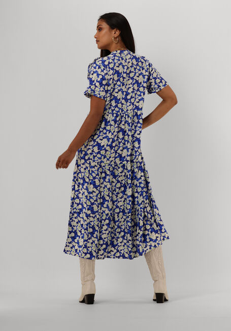 Blauwe LOLLYS LAUNDRY Midi jurk FREDDY DRESS | Omoda