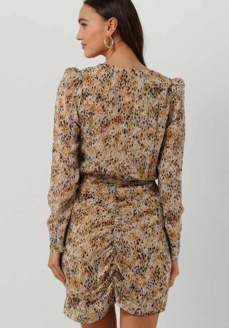 Bruine SECOND FEMALE Mini jurk LINARIA MINI DRESS - large