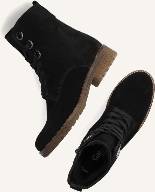 Zwarte GABOR Veterboots 705 Zwarte GABOR Veterboots 705 - large