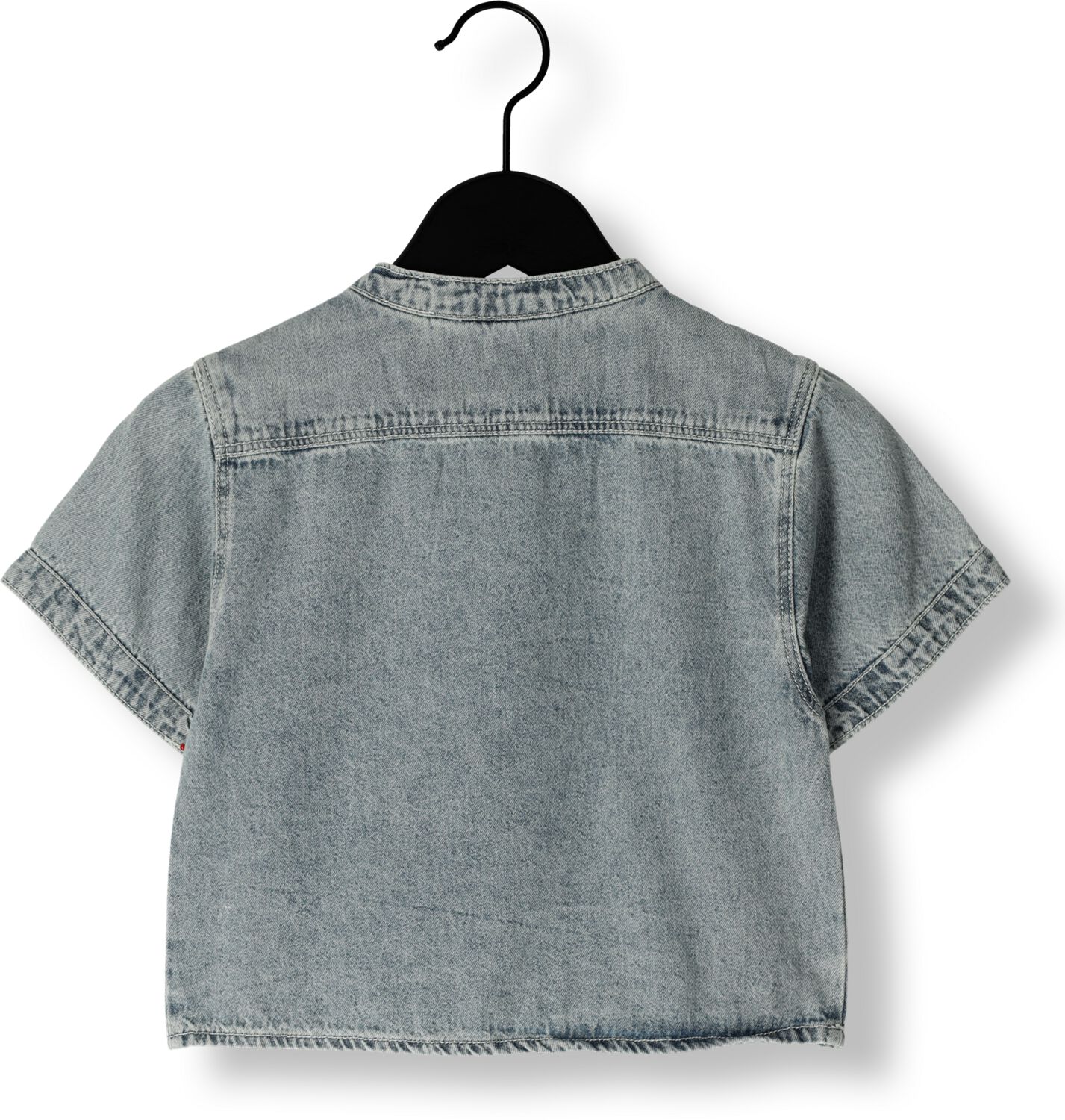 LIL' ATELIER Jongens Overhemden Nmmfundo Ss Loose Dnm Shirt 4331-fd Lil Blauw