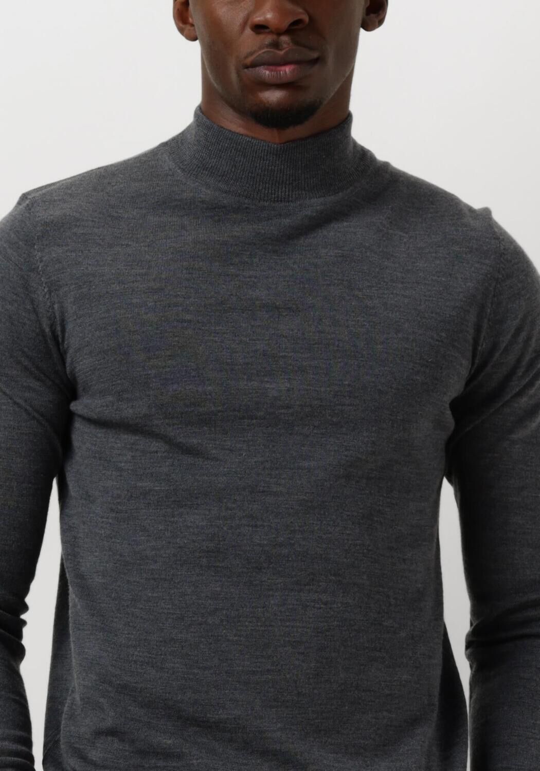 PROFUOMO Heren Truien & Vesten Pullover Mock Grijs