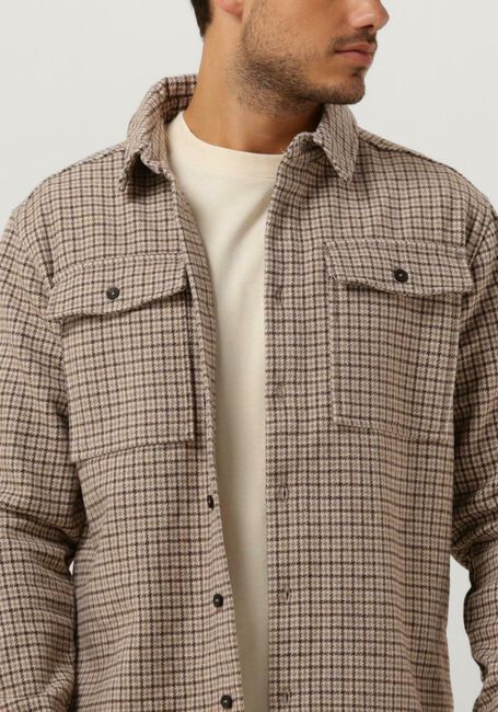 Bruine PUREWHITE Overshirt HERITAGE PATTERN OVERSHIRT WITH TWO CHEST POCKETS - large