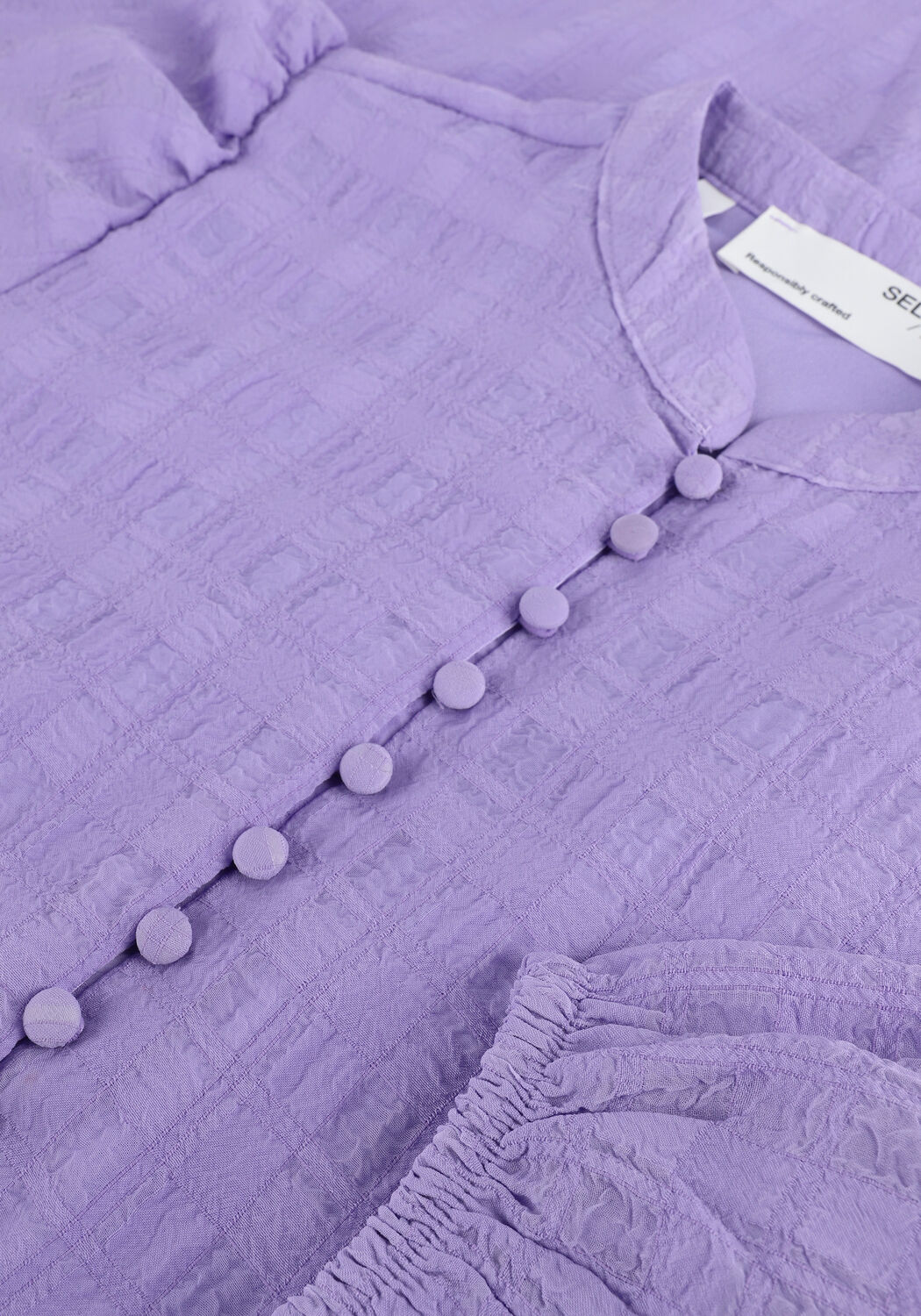 Lila SELECTED WOMEN Mini jurk SLFIONA LS SHORT - large