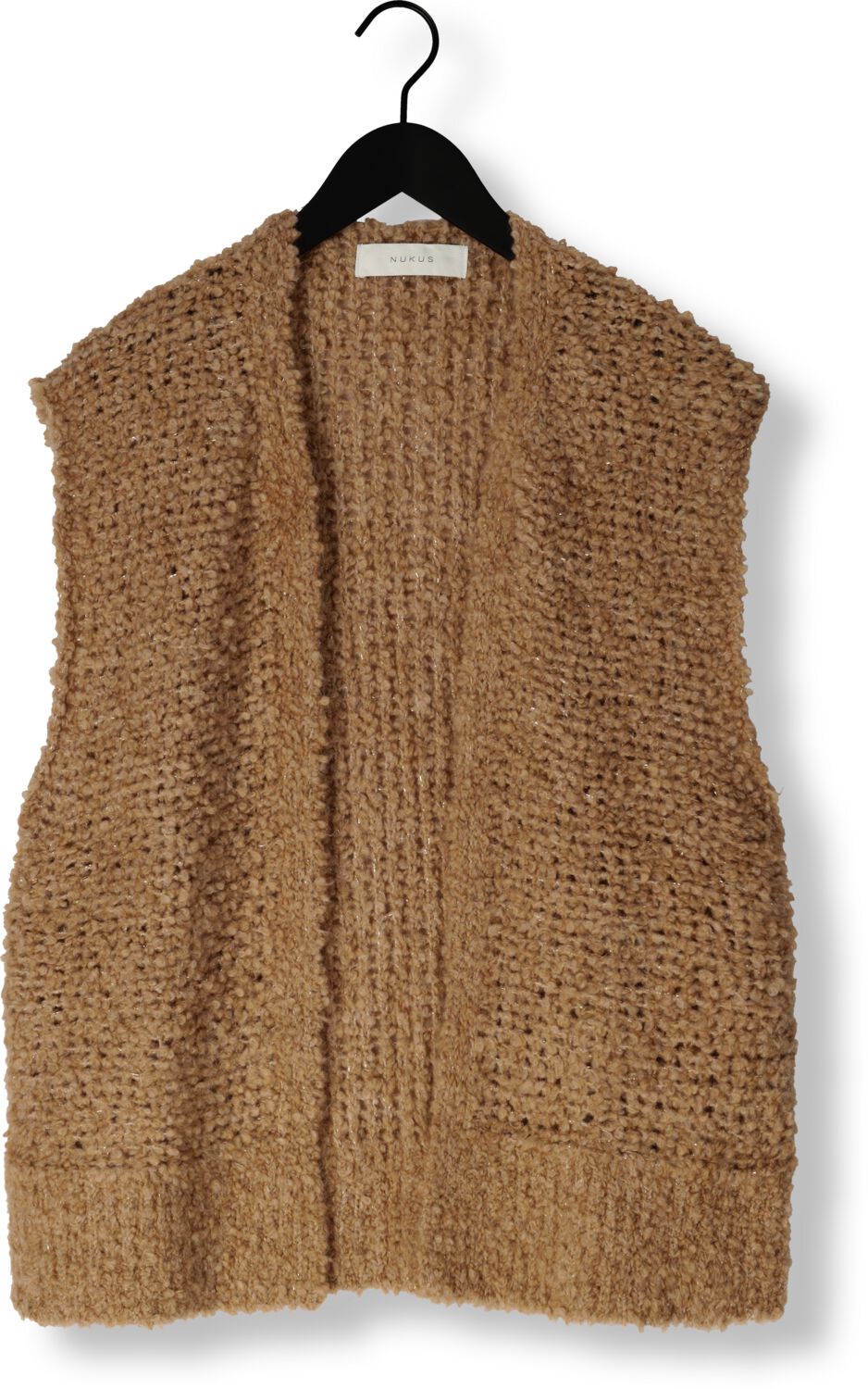 NUKUS Dames Blazers Gilly Gilet Lurex Camel