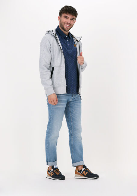 Lichtgrijze PME LEGEND Jack ZIP JACKET INTERLOCK SWEAT - large