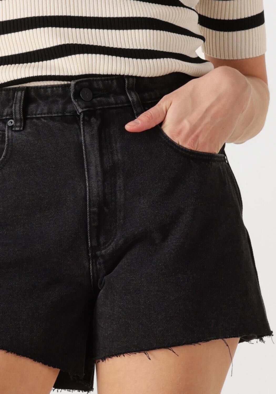 ABRAND JEANS Dames Jeans Venice Short Heidi Zwart