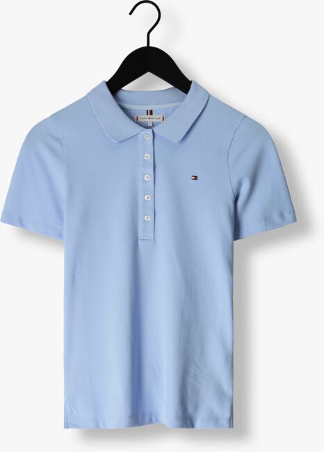 Lichtblauwe TOMMY HILFIGER Polo 1985 SLIM PIQUE POLO SS - large