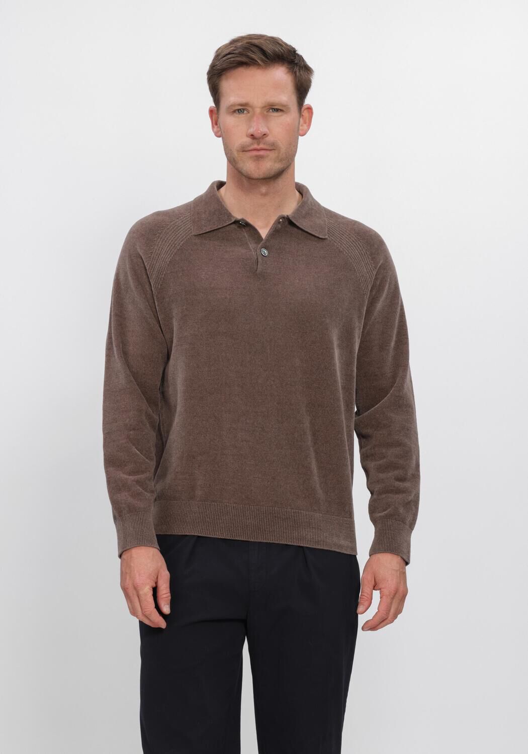 Bruine PROFUOMO Trui CHENILLE - large