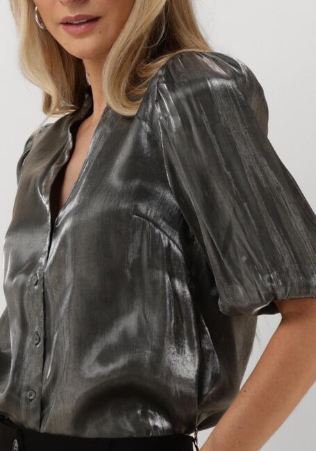Grijze JANSEN AMSTERDAM Blouses SQ782 BLOUSE BO - large