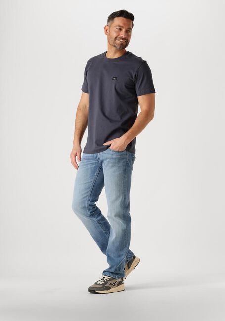 Donkergrijze CALVIN KLEIN T-shirt WOVEN LABEL REGULAR TEE - large