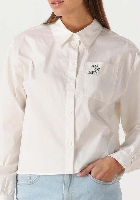 Witte ANOTHER LABEL Blouses DIEGA SHIRT L/S - large