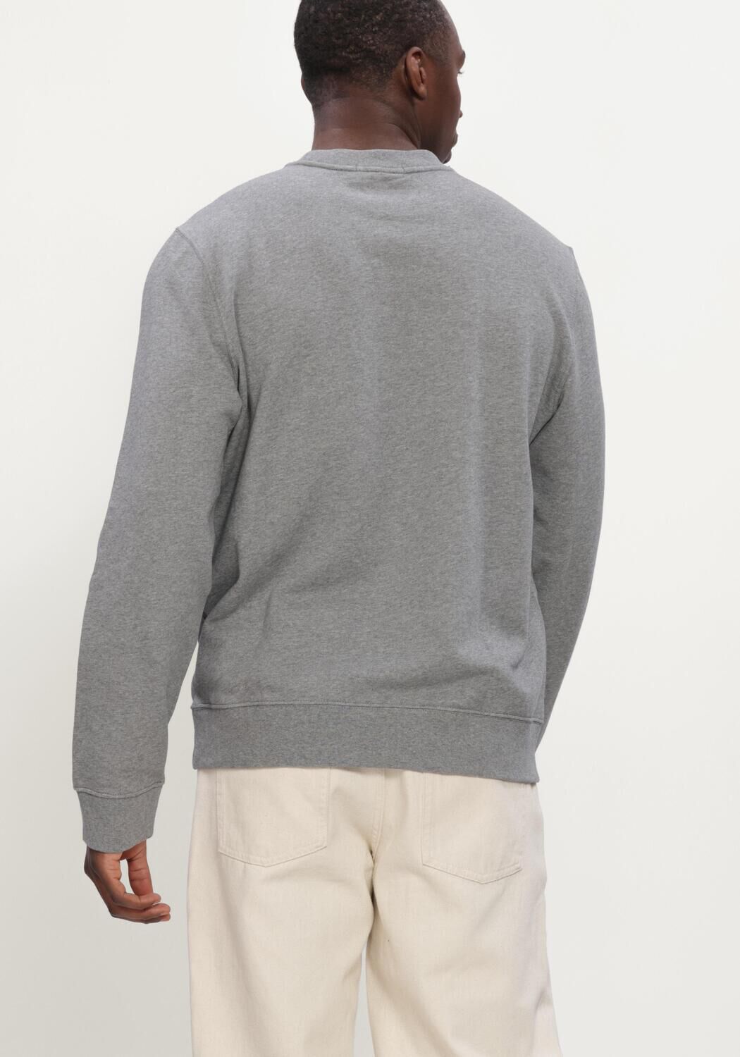 Grijze CALVIN KLEIN Sweater LS 350TERRY MNLG CN SWTSHRT - large