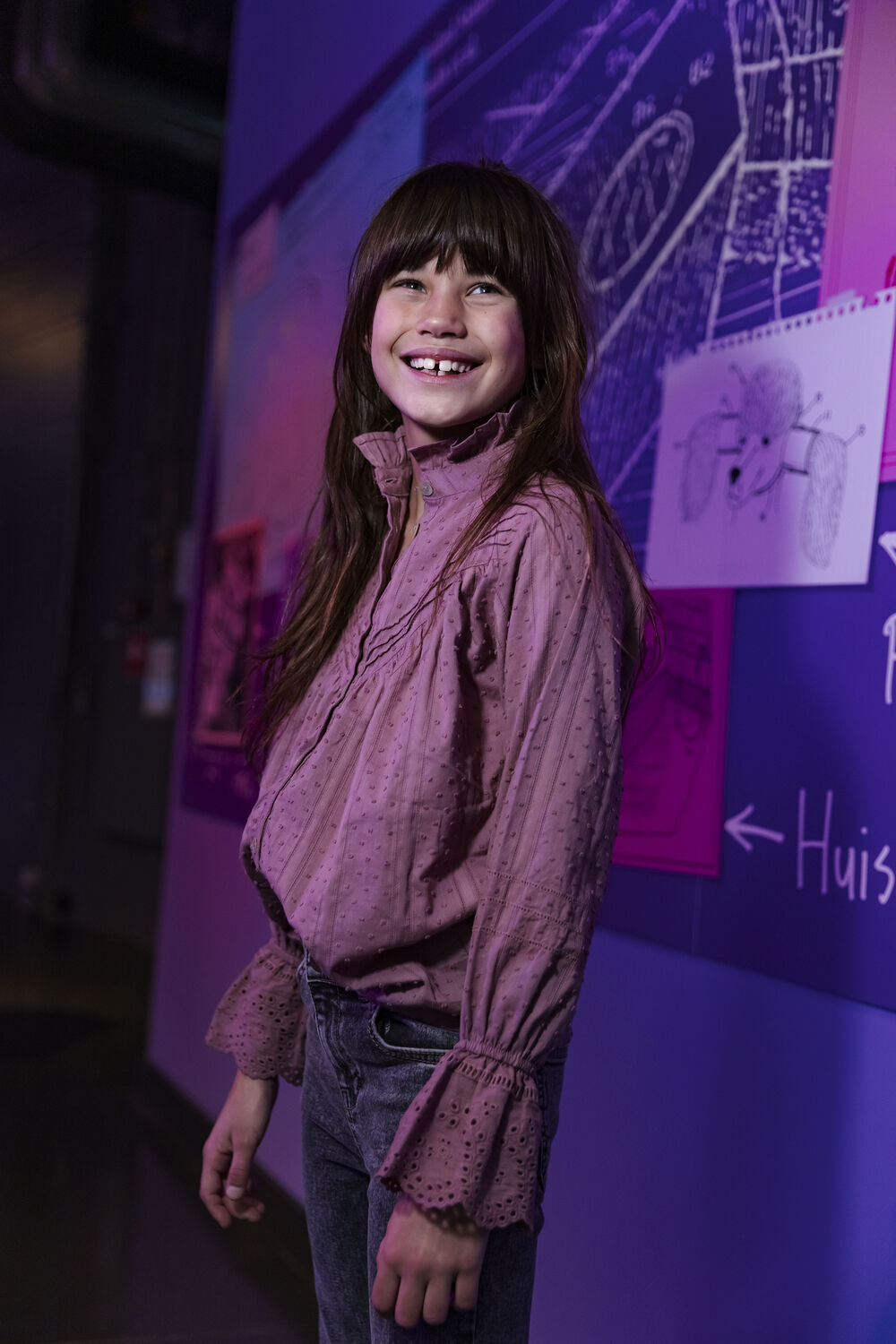 Roze AMMEHOELA Blouses AM.MIA.08 - large