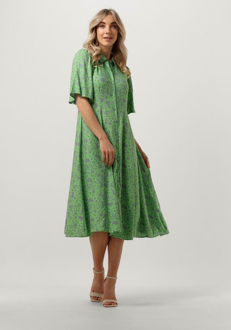 Groene Y.A.S. Midi jurk YASSTELLI 2/4 MIDI SHIRT DRESS S. - large