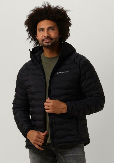 Zwarte PEAK PERFORMANCE Gewatteerde jas M ARGON LIGHT HOOD JACKET - large