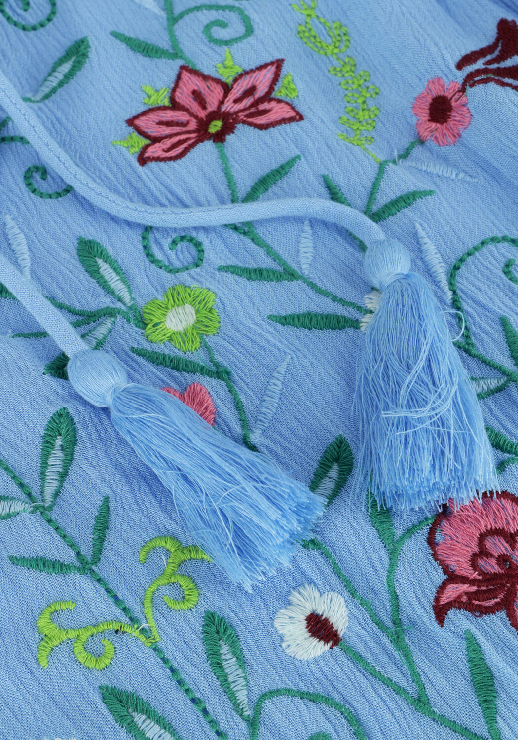 Blauwe Y.A.S. Mini jurk YASCHELLA 3/4 TUNIC DRESS S. FEST - large